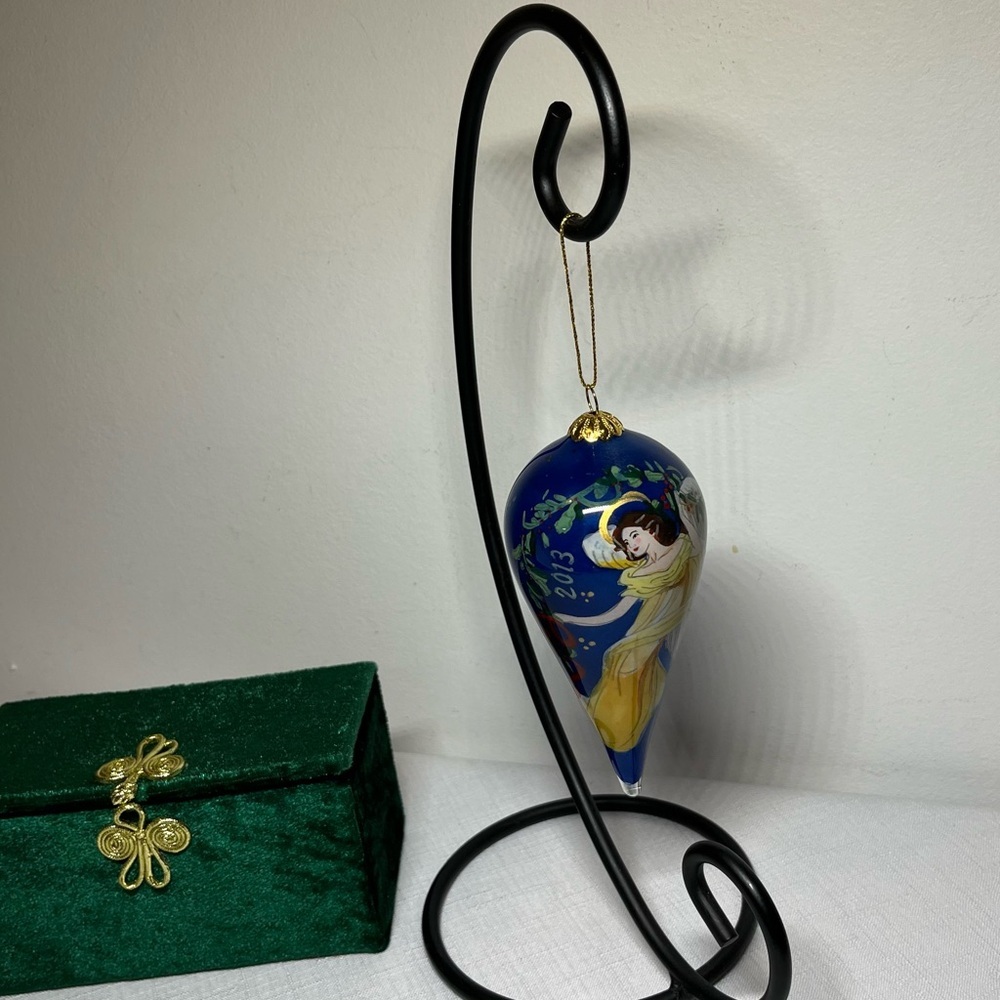 Pier 1 Handmade Li Bien Christmas ornament. Angel. Glass